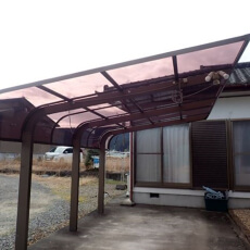 カーポートの風景